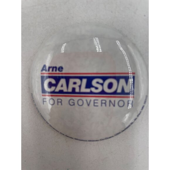 Arne Carlson For Governor Campaign Button Pin Badge Vintage 1991 - Picture 3 of 4